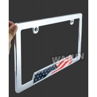 Custom high quality car license plate frame American metal license plate holder