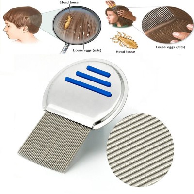 Nit Comb Stainless Steel Metal Head Lice Comb