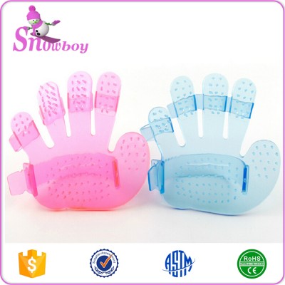 Pet Dog Plastic Five Finger Grooming Deshedding Glove