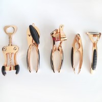 Wholesale Amazon hot sale Zinc Alloy metal Gold corkscrew wine bottle wing opener