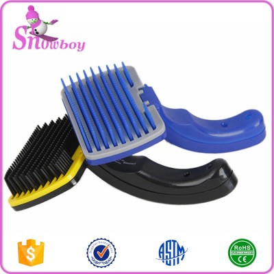 PRO Top Quality Pet Brush Perfect Slicker Brush For Dogs Unique Self Cleaning Cat Brush Removes Those Mats