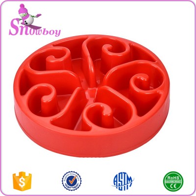 Plastic Slow Feed Interactive Bloat Stop Dog Bowl