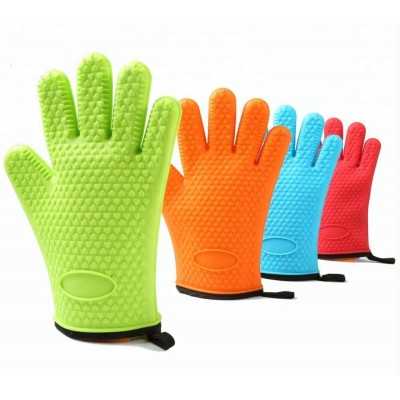 Kitchen Heat Resistant Silicone Glove with Cotton Layer