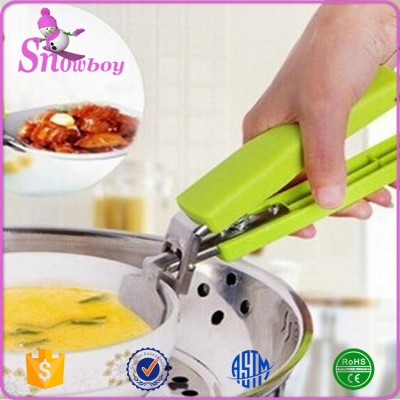 Multifunction Kitchen Stainless Steel Cooking Pan Gripper Anti-Hot Dishes Clip Gadgets Claw Folder Holder Bowl Device