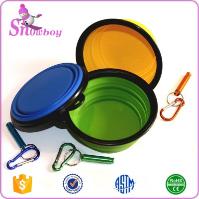 Portable Pet Dog silicone Traveling bowl