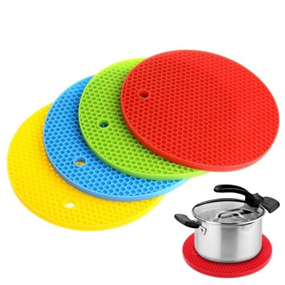 Thick Food Grade Heat Resistant Silicone Pot Holder, Non-slip Silicone Placemat