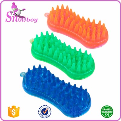 Pet Essentials Rubber Grooming Dog Massage Brushes cat Cleaning Tools